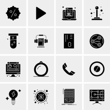 16 Universal Business Icons Vector Creative Icon Illustration to use in web and Mobile Related project