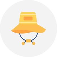 Sun Hat Creative Icon Design vector