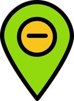 Location Map Marker Pin  Flat Color Icon Vector icon banner Template