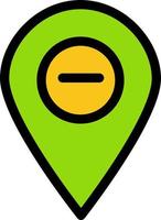 Location Map Marker Pin  Flat Color Icon Vector icon banner Template