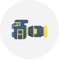 Dslr Camera Creative Icon Design vector