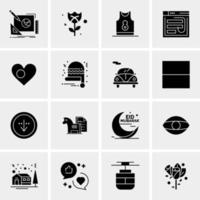 16 Universal Business Icons Vector Creative Icon Illustration to use in web and Mobile Related project