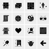 16 Universal Business Icons Vector Creative Icon Illustration to use in web and Mobile Related project