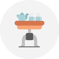 diseño de icono creativo de mesa de café vector