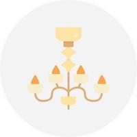 Chandelier Creative Icon Design vector