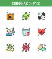 COVID19 corona virus contamination prevention Blue icon 25 pack such as tubes chemistry gym temprature virus viral coronavirus 2019nov disease Vector Design Elements