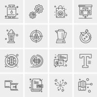 16 Universal Business Icons Vector Creative Icon Illustration to use in web and Mobile Related project