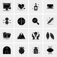 16 Business Universal Icons Vector Creative Icon Illustration to use in web and Mobile Related project