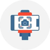 Selfie Stick Creative Icon Design vector