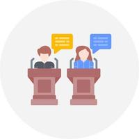 Debate Creative Icon Design vector