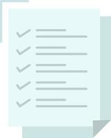 Checklist To Do List Work Task Notepad  Flat Color Icon Vector icon banner Template