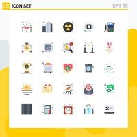 25 Creative Icons Modern Signs and Symbols of budget exclamation office error chip Editable Vector Design Elements