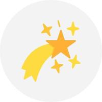 Shooting Star Creative Icon Design vector