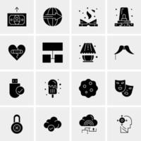 16 Universal Business Icons Vector Creative Icon Illustration to use in web and Mobile Related project