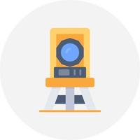 Theodolite Creative Icon Design vector