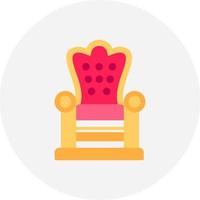 Throne Creative Icon Design vector