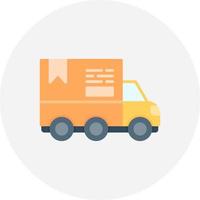 Delivery Truck Creative Icon Design vector