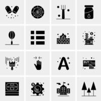 16 Universal Business Icons Vector Creative Icon Illustration to use in web and Mobile Related project