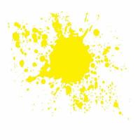 Yellow paint splash abstract background vector design