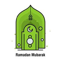 Ramadan Kareem concept banner vector illustration