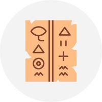 Hieroglyph Creative Icon Design vector