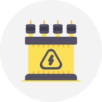 Power Transformer Creative Icon Design vector