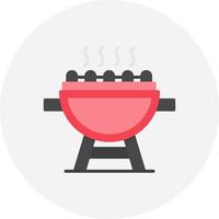 Grill Creative Icon Design vector