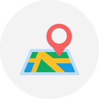 Map Creative Icon Design vector