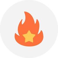 On Fire Creative Icon Design vector