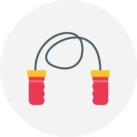 Skipping Rope Creative Icon Design vector