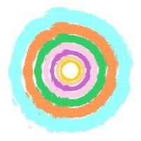 Abstract background vector design with round ornament for social media template