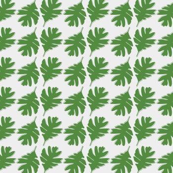 Abstract background vector design with leaves pattern