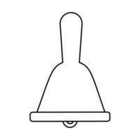 Bell vector design with lines suitable for coloring