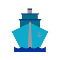 diseño de vector de icono de barco
