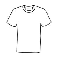 diseño de vector de camiseta con líneas adecuadas para colorear