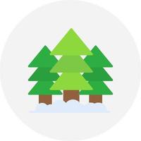diseño de icono creativo de bosque vector