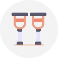 Crutches Creative Icon Design vector