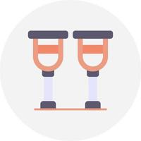 Crutches Creative Icon Design vector