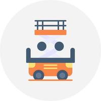 Scissor Lift Creative Icon Design vector