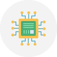 Microchip Creative Icon Design vector
