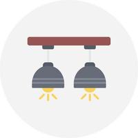 Ceiling Lamp Creative Icon Design vector