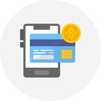 Online Payment Creative Icon Design vector