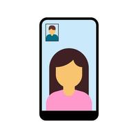 Video call icon vector design