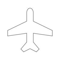 Airplane and girl vector design with lines suitable for coloring