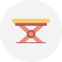 Folding Table Creative Icon Design vector