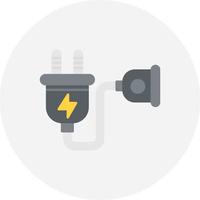 Extension Cord Creative Icon Design vector