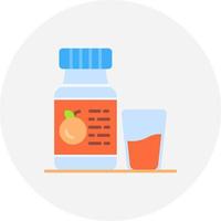 Orange Juice Creative Icon Design vector