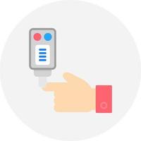 Blood Test Creative Icon Design vector