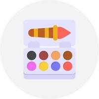 Watercolor Creative Icon Design vector