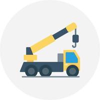 Crane Truck Creative Icon Design vector